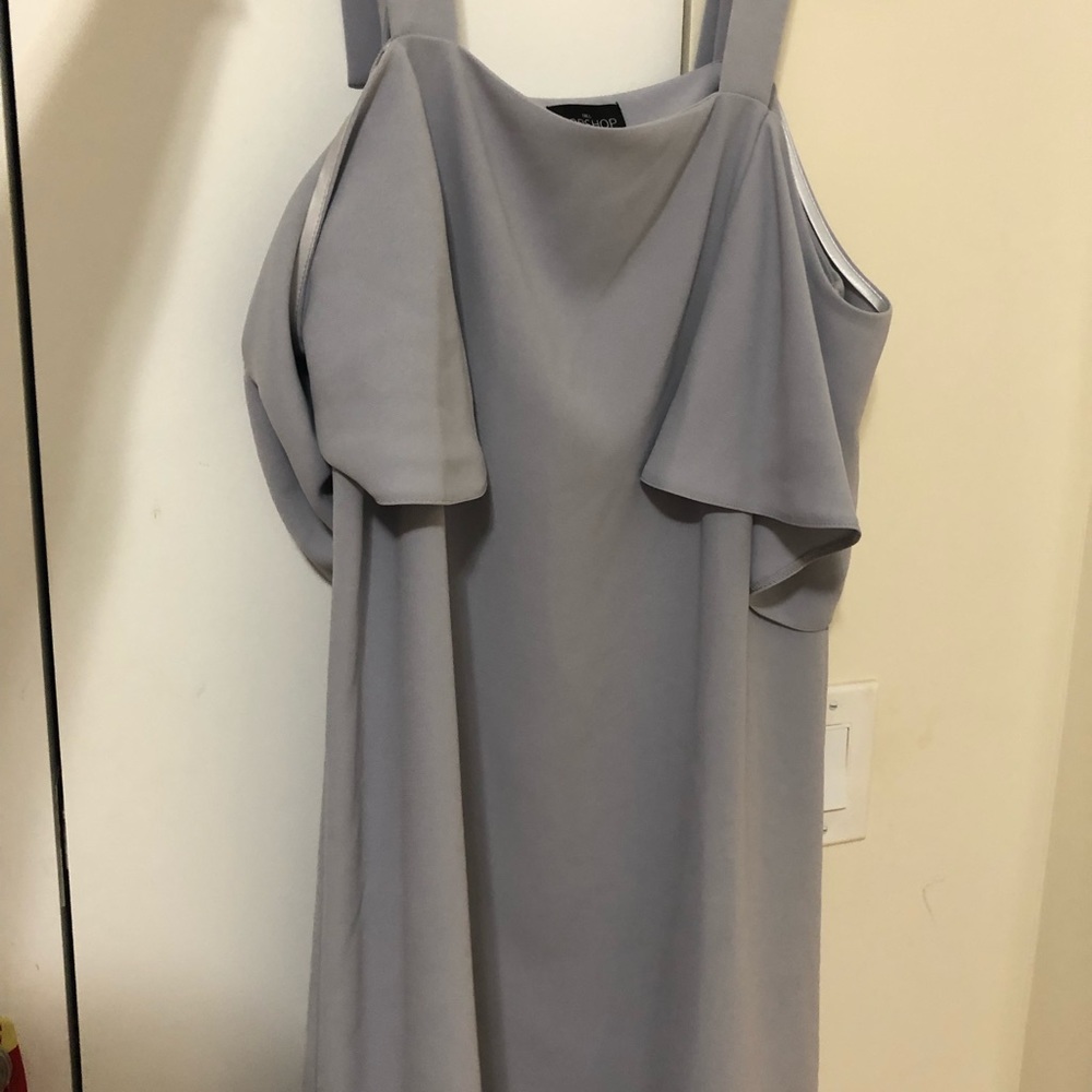 light blue shift dress. About knee length Worn 1x